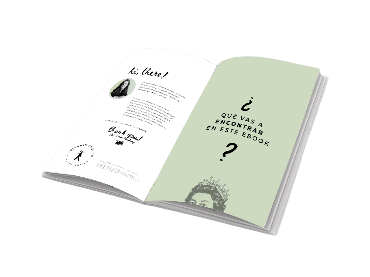 "interior del ebook hablar inglés al teléfono"